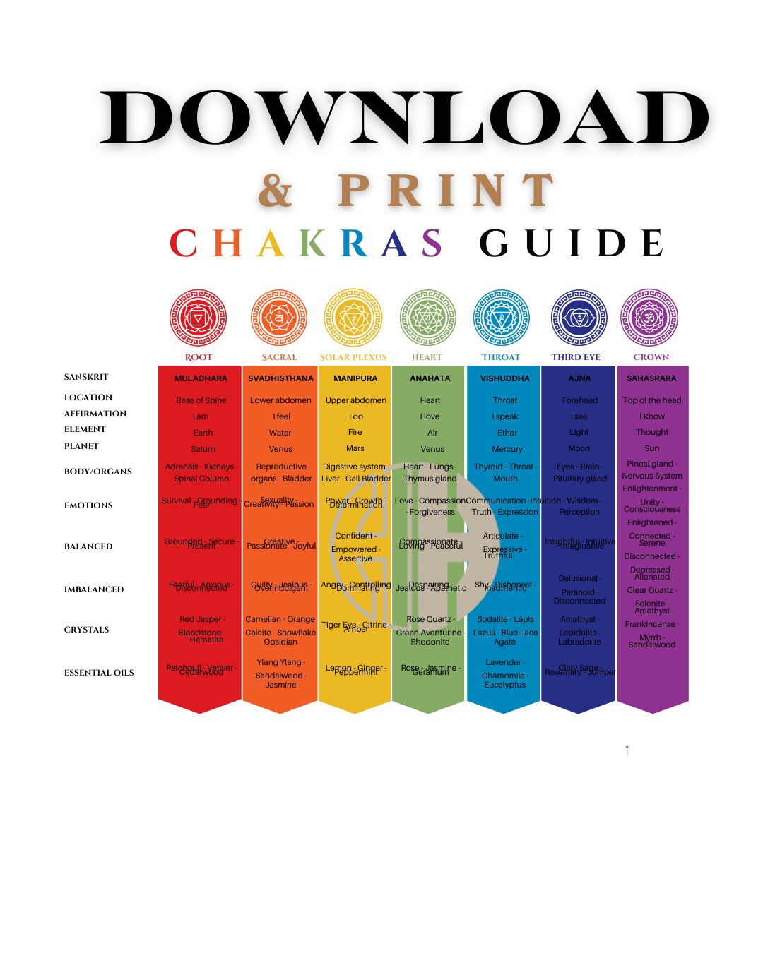 Reiki Healer Chakra Guide
